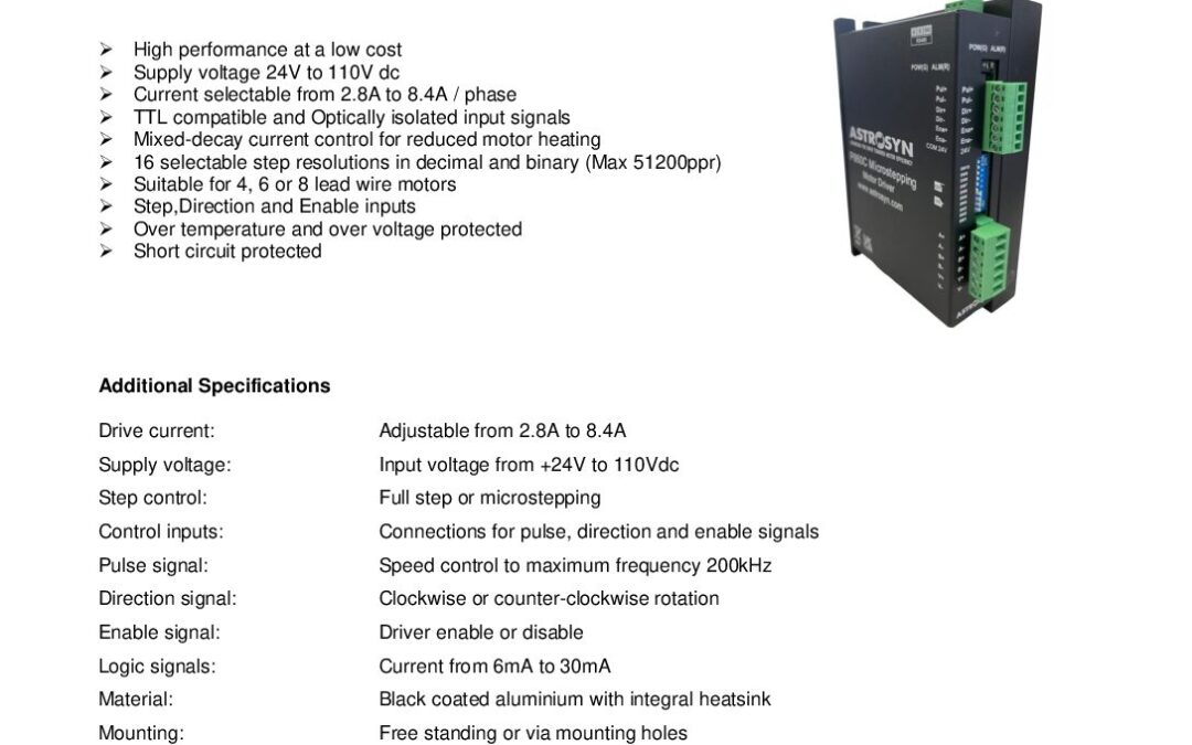 Astrosyn P860C Spec (Standard)V1 Issue 1 01.11.2023