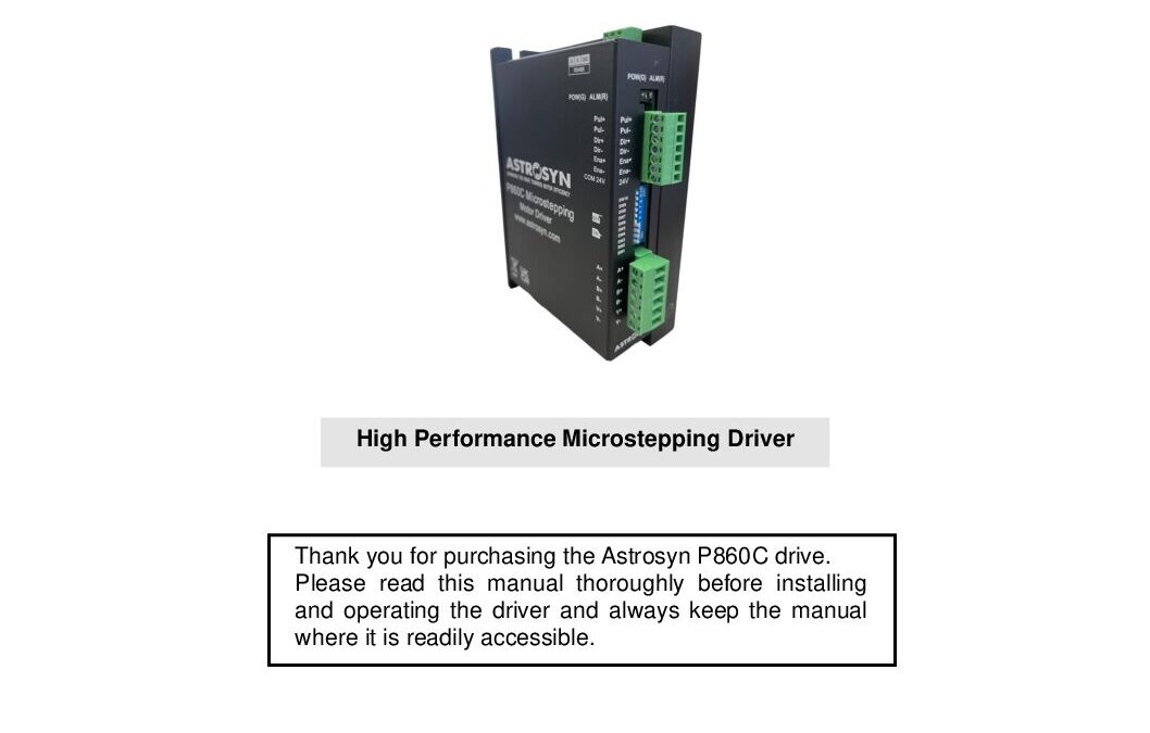 P860C Manual V1 Issue 1 01.11.2023